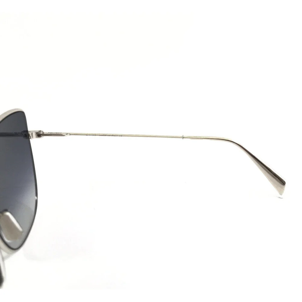 Celine Sunglasses CL40174U 16W Silver Cat Eye Frames w Gradient Dark Gray Lenses